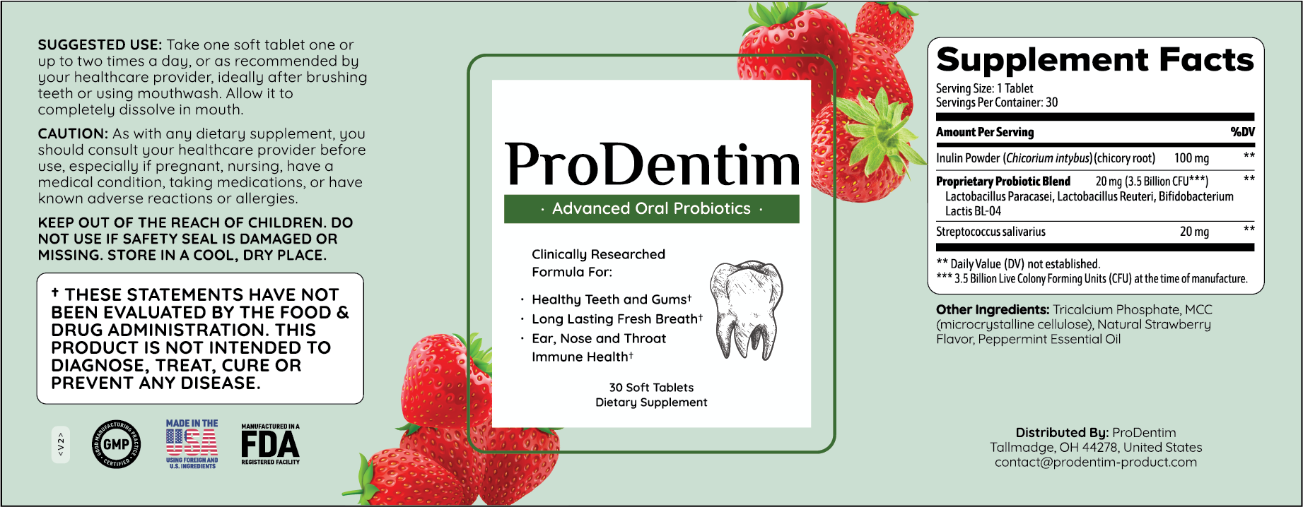 ProDentim Label