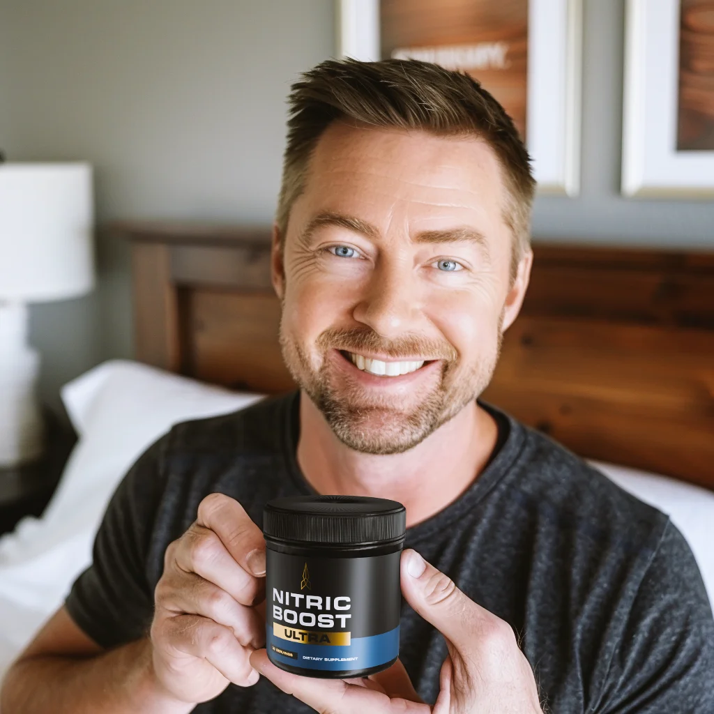 Confident man using NITRIC BOOST™